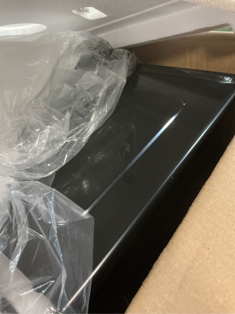 Condition photo showing As Is for frigidaire stainless steel microwave oven, multi function, programmable, 1.1 cu ft 1000-watt