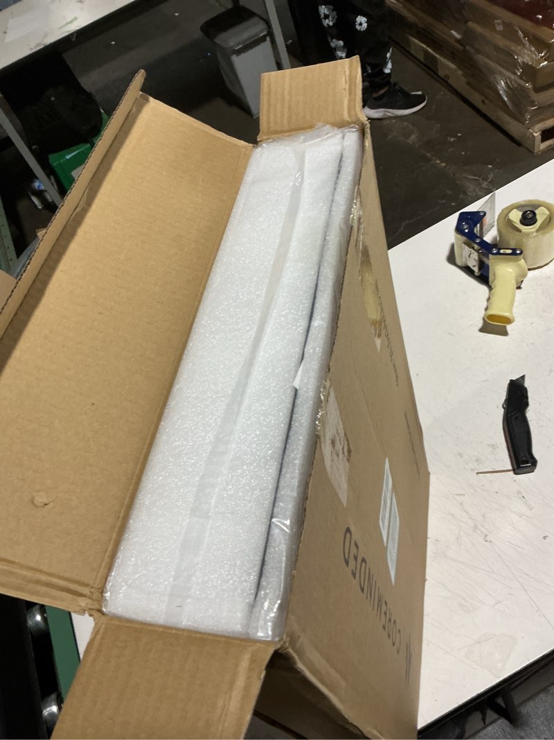 Condition photo showing New/Like New for under desk drawer slide out attachment - carbon steel undermount table drawer with cable management, pull out add-on storage for office & standing desks (21.5" x 14" x 2.8") x-large drawer