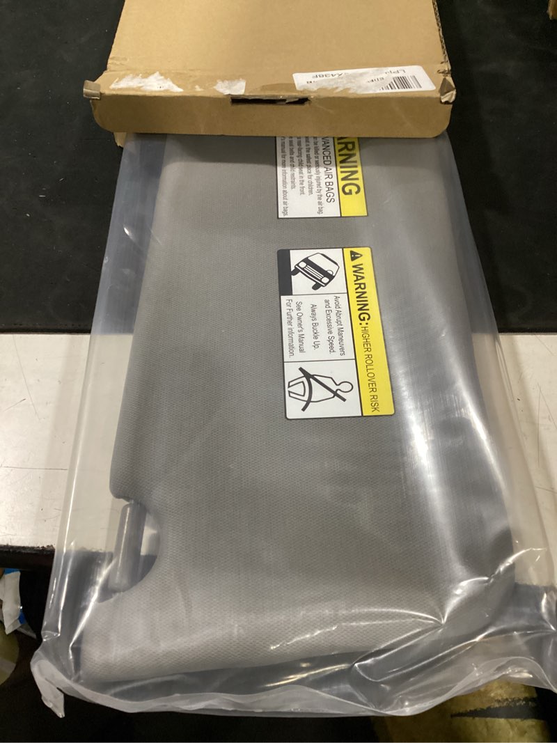 Condition photo showing Good Condition for nhiles left driver side sun visor fits for honda pilot 2016-2022 honda ridgeline 2018-2020 replacement sun shade # 83280-tg7-a12zb (wisteria light gray)