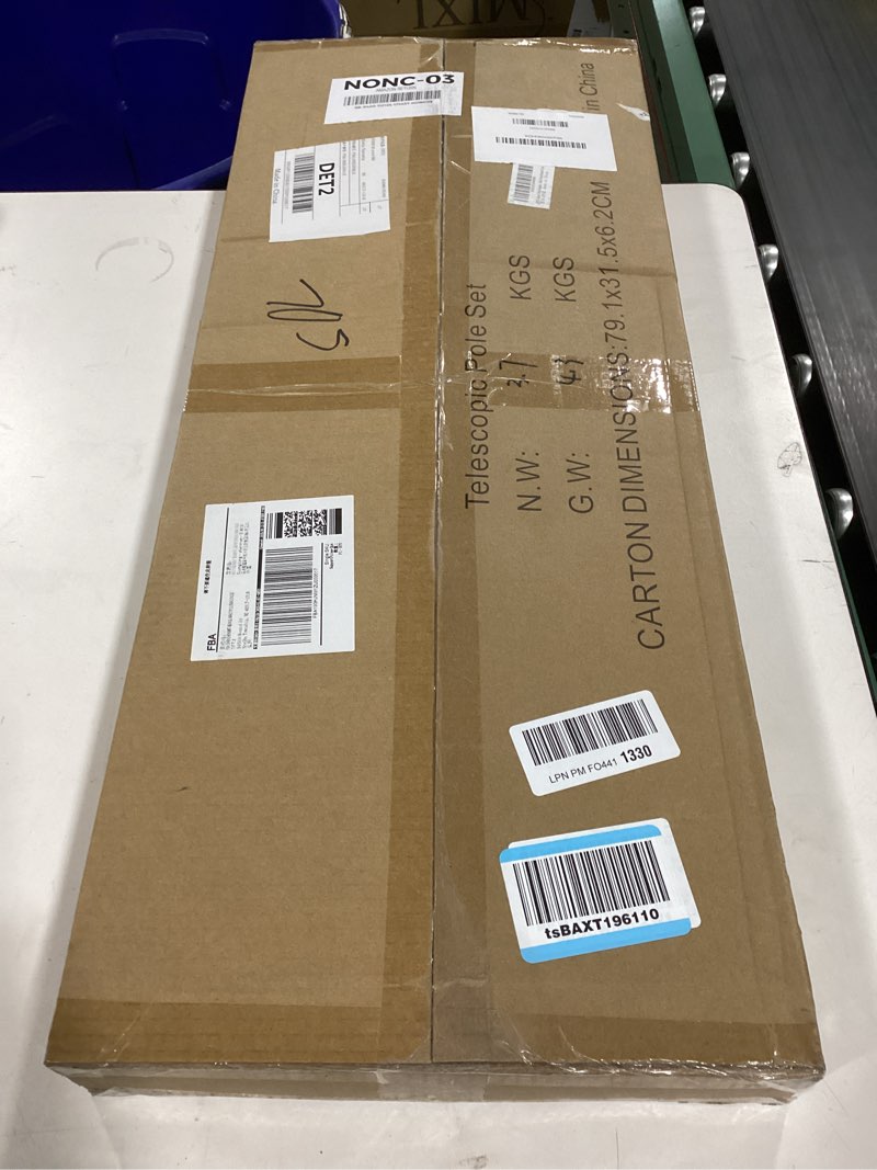 Condition photo showing Good Condition for APXL Boat Cover Support Poles Support Systems, Height Adjustable 304 Stainless Steel Support Poles with Stable Full-Touchdown Iron Alloy Base for Jon Boat Pontoon Aluminum Boat Tarps Bimini Tops 2 PK