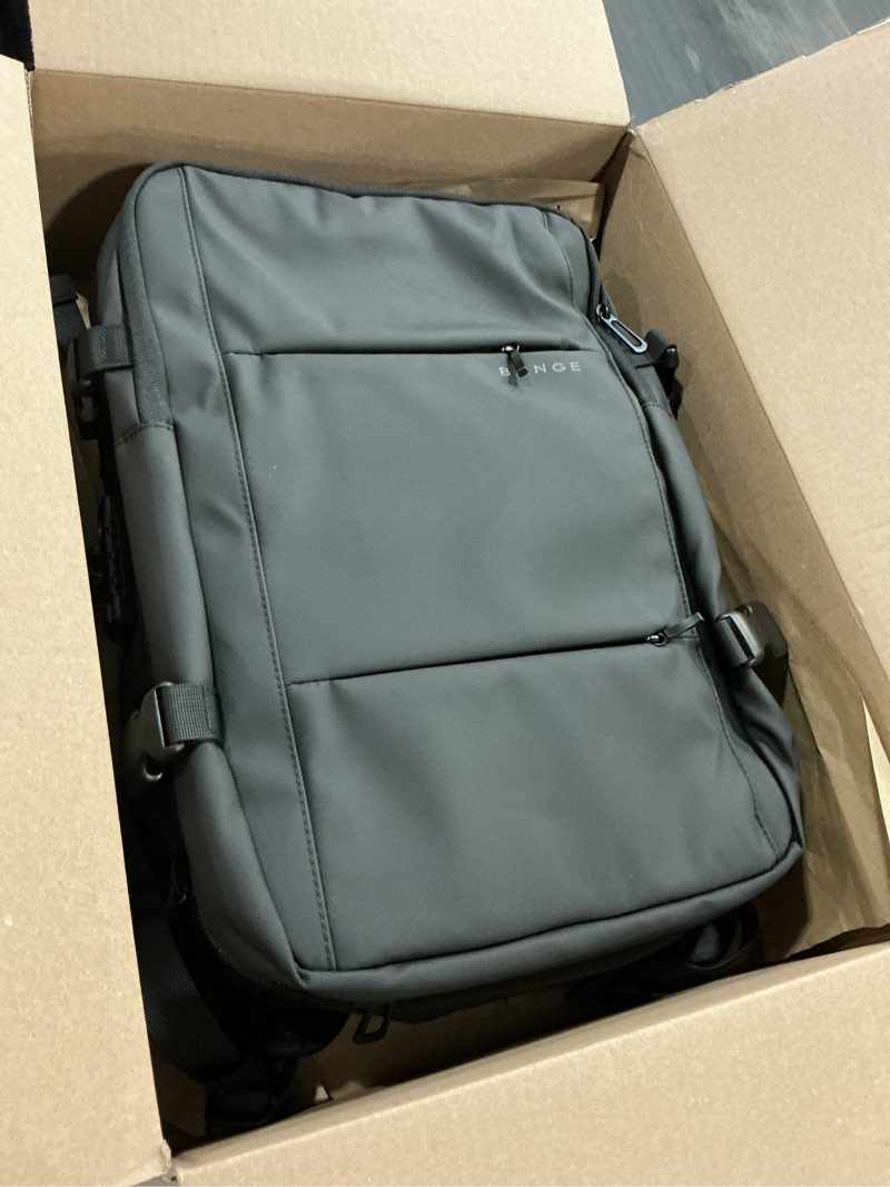 Condition photo showing Good Condition for bange backpack with anti-theft vacuum compression travel backpack,expandable backpacks with pump for airplanes with air pump black