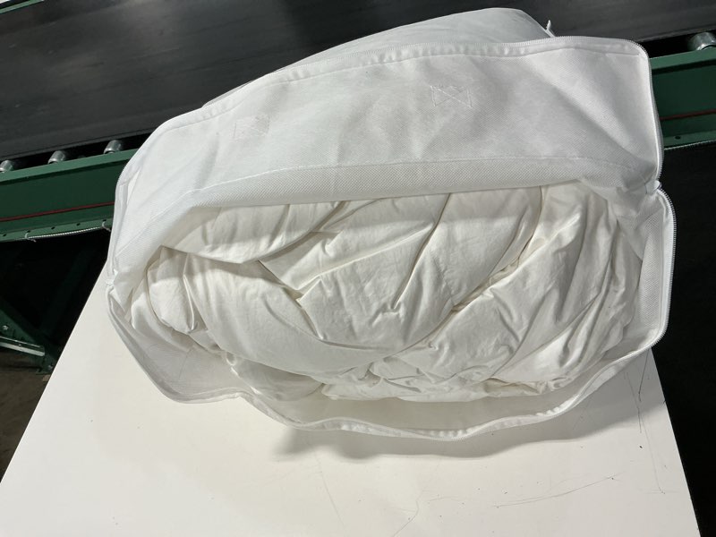 Condition photo showing Good Condition for lightweight luxe goose down comforter, full/queen, white