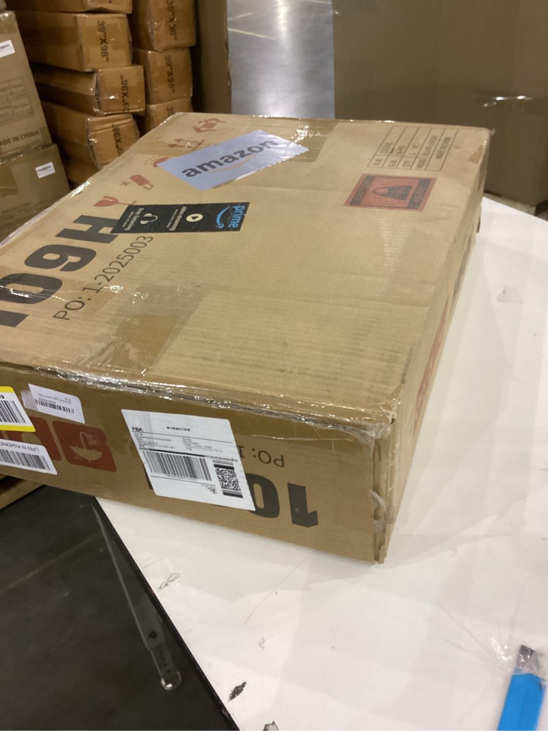 Condition photo showing Good Condition for Akxomel Fluted Nightstand with Charging Station, 15.7" Wide 2 Storage Drawers End Table with LED Lig