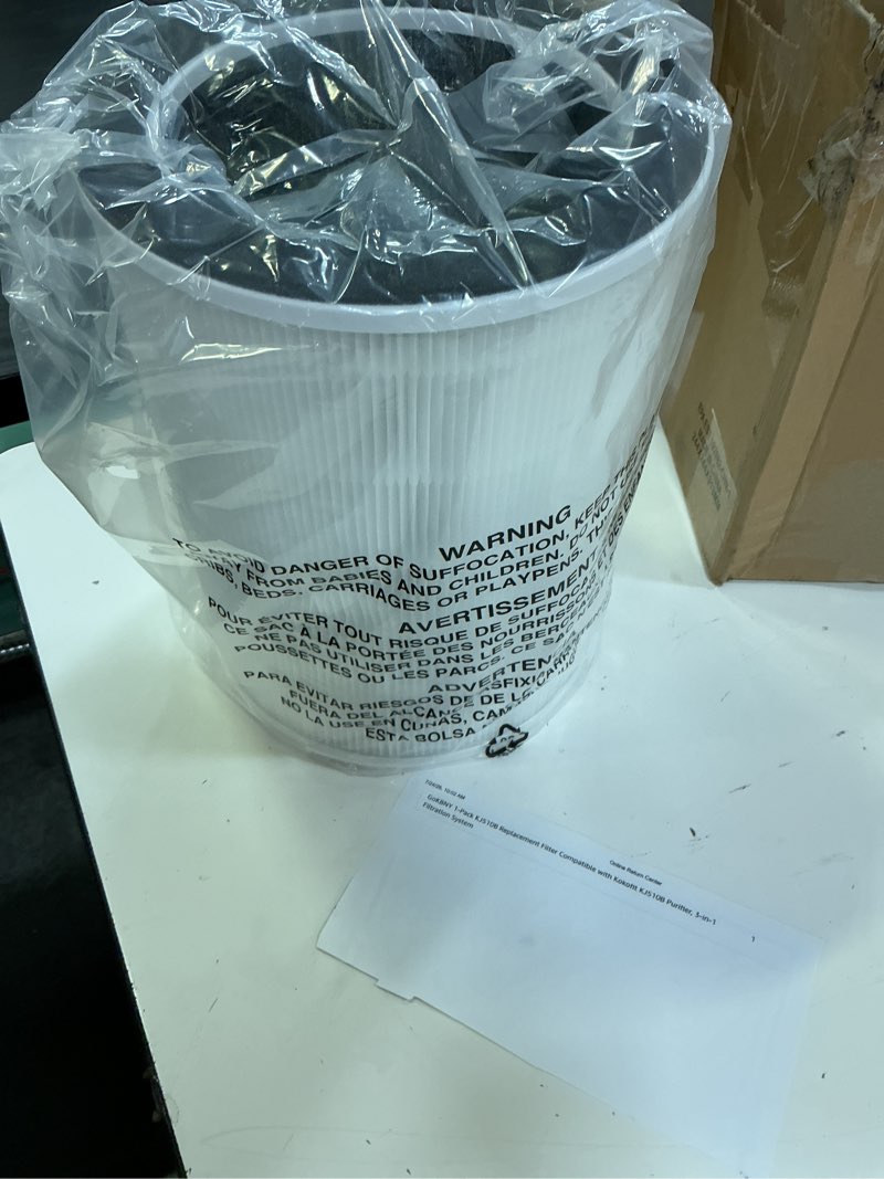 Condition photo showing New/Like New for 1-pack kj510b replacement filter compatible with kokofit kj510b purifier, 3-in-1 filtration system