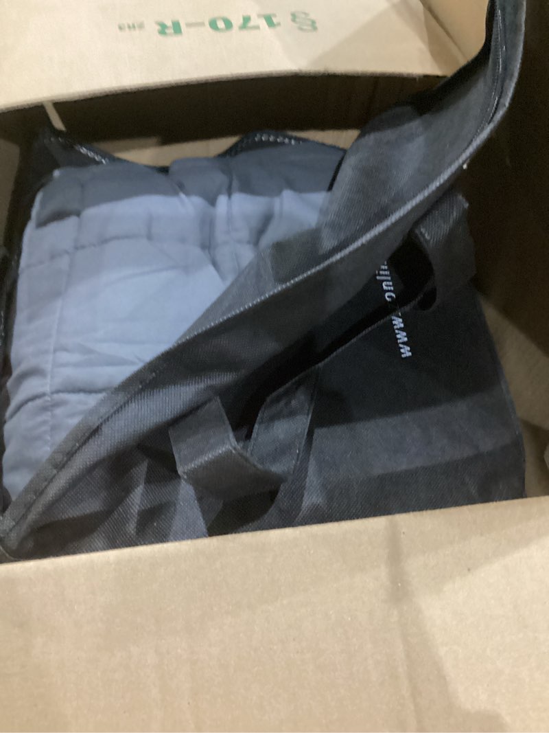 Condition photo showing Good Condition for ZonLi Weighted Blanket (60"x80", 15lbs, Dark Grey) Queen Size Weighted Blanket for Adults, High Breathability Cooling Heavy Blanket, Soft Material with Premium Glass Beads, All-Season, Easy Care Dark Grey 60"x80",15lbs