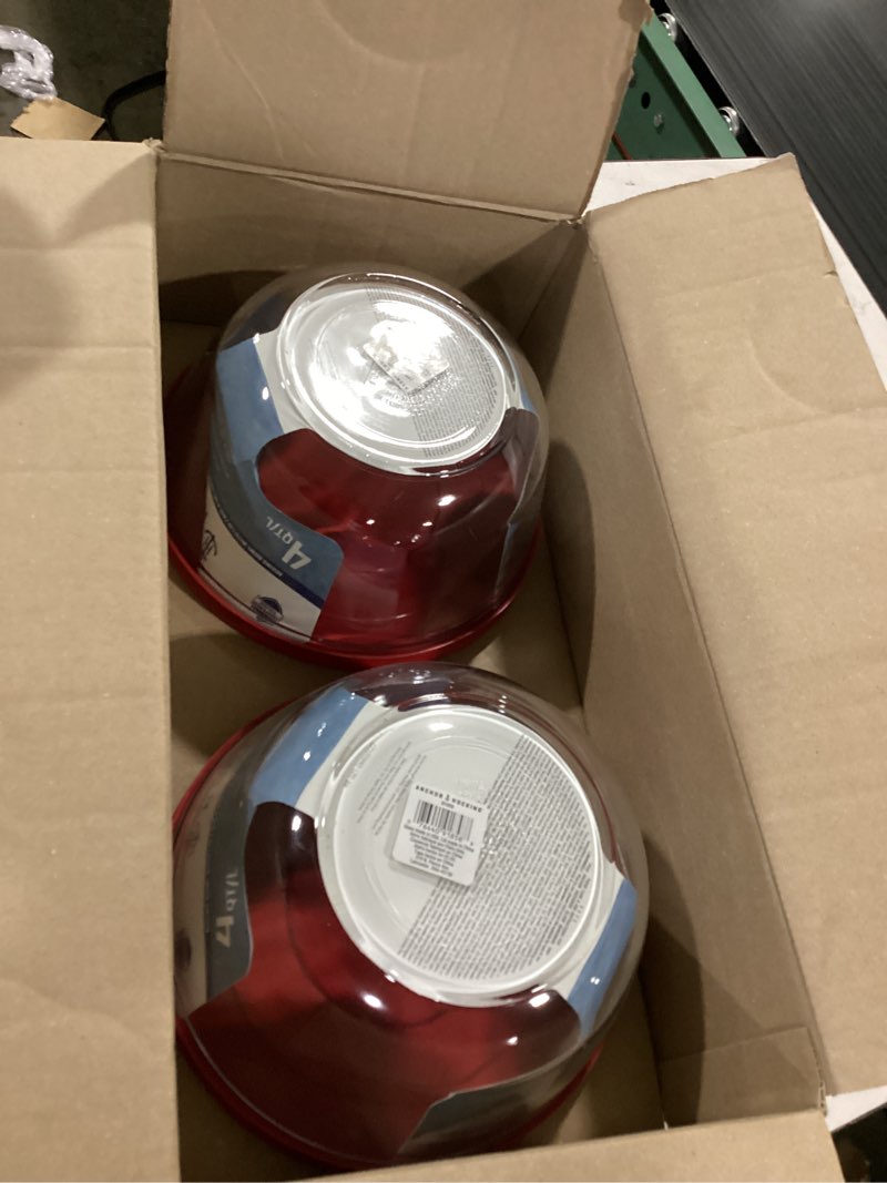 Condition photo showing Good Condition for anchor hocking 91858 glass mixing bowls with lids, cherry, 4 quart (set of 2) - 4 quart, set of 2