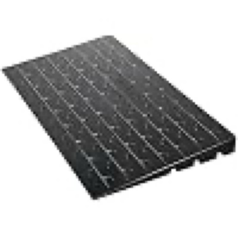 vevor 2.5" rise rubber threshold ramp, 3 channels cord cover door ramp, no-slip surface, 2200 lbs load capacity rubber ramp for for home doorways driveways