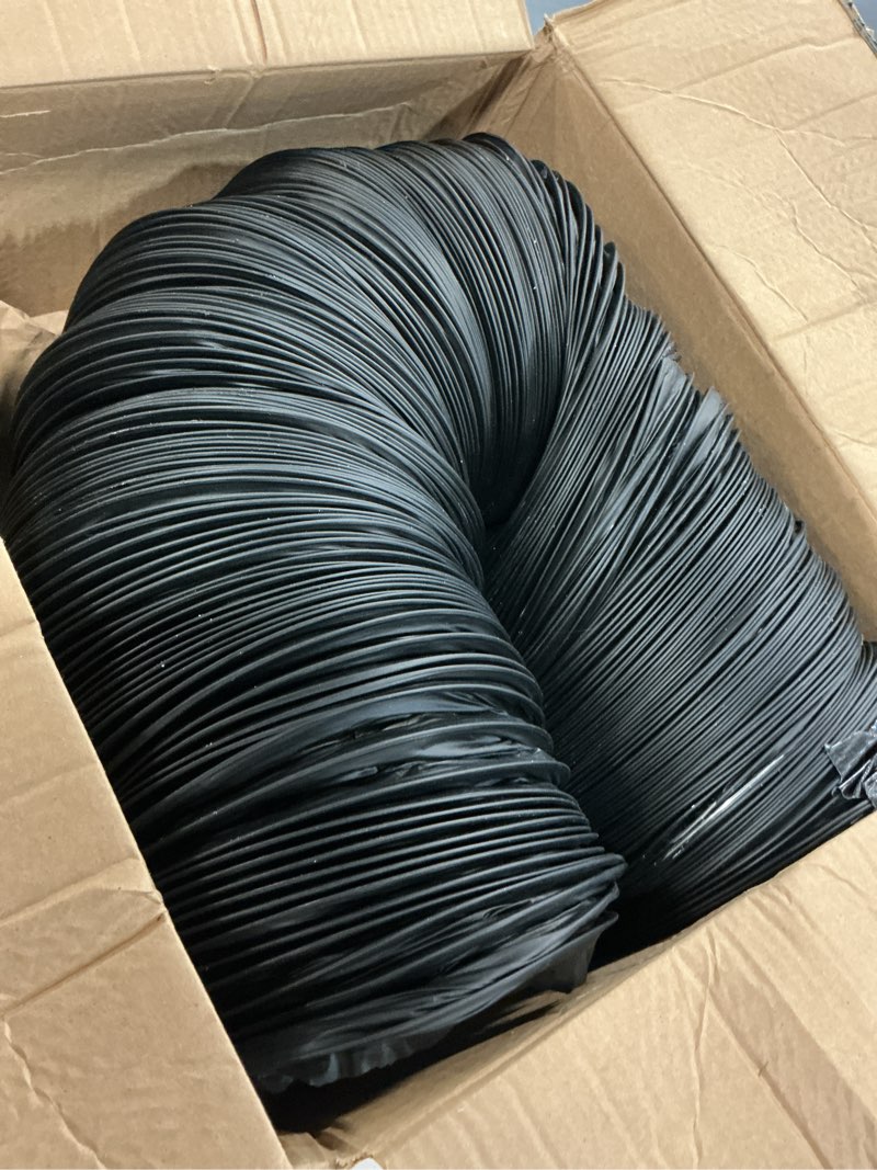 Condition photo showing Good Condition for vivosun dryer vent hose, 8 inch aluminum foil ducting, 25ft long heavy-duty dryer hose vent kit for hvac ventilation, exhaust, duct fan systems, black flexible air duct w/ 2 clamps 8" x 25ft black