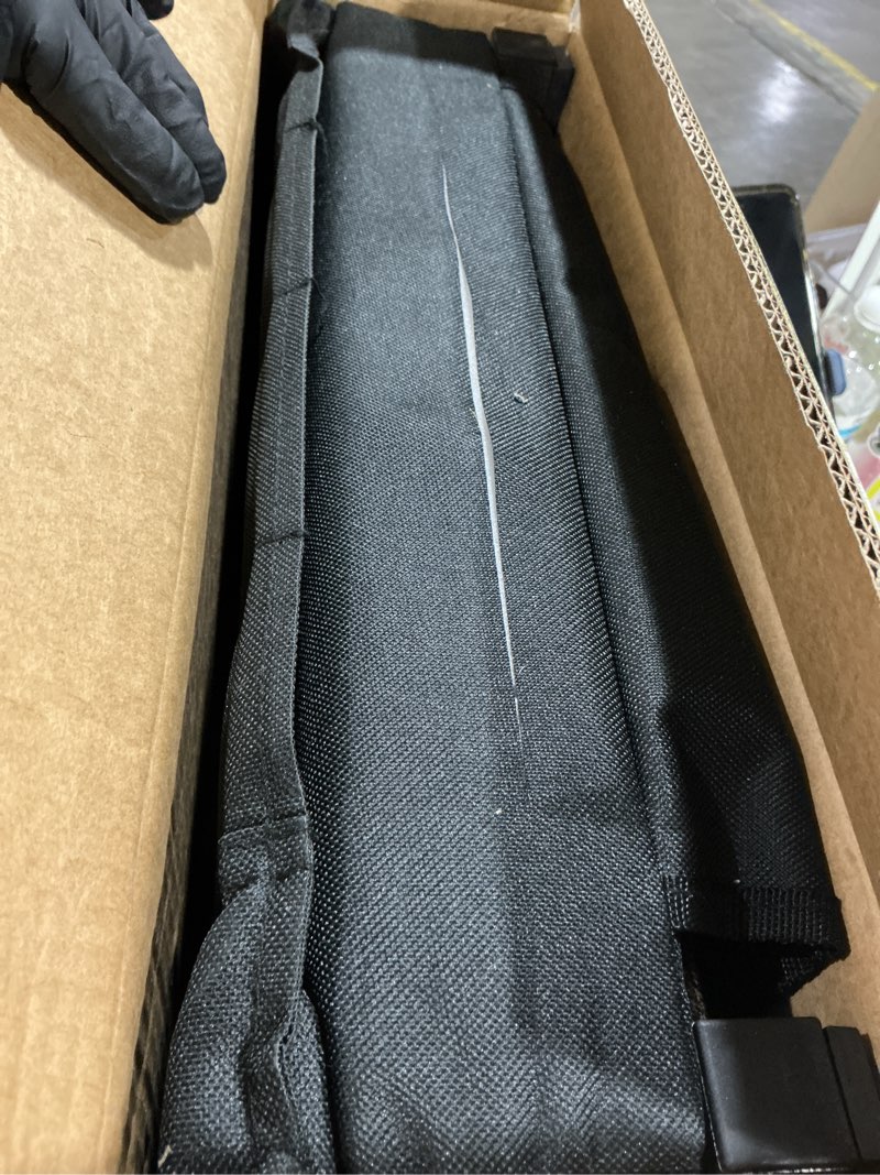 Condition photo showing As Is for sport beats stadium seats with back support bleacher chairs with back and cushion thick padded bleacher seats includes shoulder strap black 1pc regular - 17" w x 12" d x 16.5" h regular - 17"w x 12"d x 16.5"h black 1