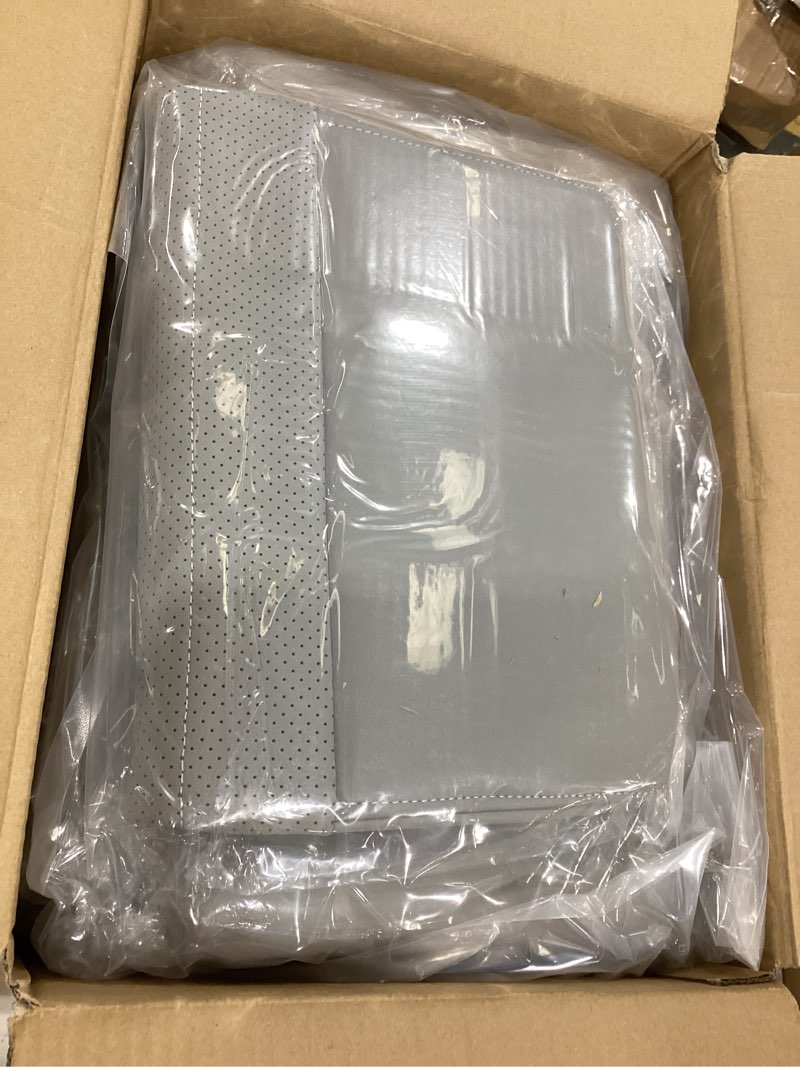 Condition photo showing New/Like New for front driver & passenger side bottom & top lean back perforated leather seat cover gray compatible with ford mustang gt 2005 2006 2007 2008 2009