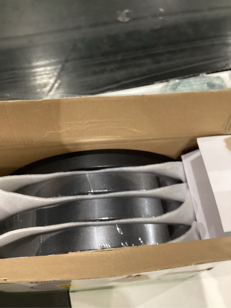 Condition photo showing New/Like New for 4PK 12 Inch LED Flush Mount Ceiling Light, 24W, 2520LM, 3000K/4000K/6000K CCT Selectable, Round Flat Panel Light Low Profile Ceiling Light Fitures for Hallway, Kitchen, Bedroom, Laundry Room, Black