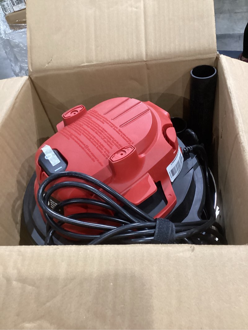 Condition photo showing As Is for vacmaster voc812sf 1101 8-gallon premium stainless steel wet/dry vacuum, red edition, 8 gal