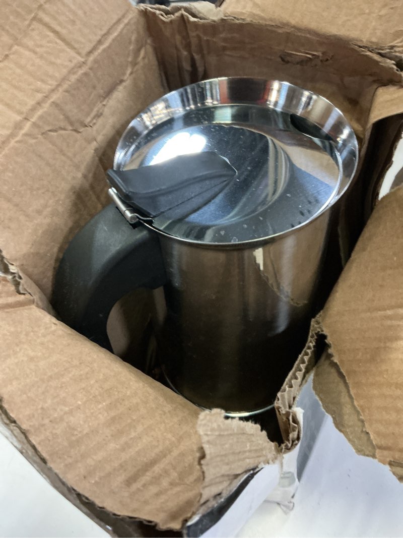 Condition photo showing As Is for godmorn stovetop espresso maker, moka pot, percolator italian coffee maker, 600ml/20oz/12 cup (espresso cup=50ml), classic cafe maker, stainless steel, suitable for induction cookers 12 cup silver