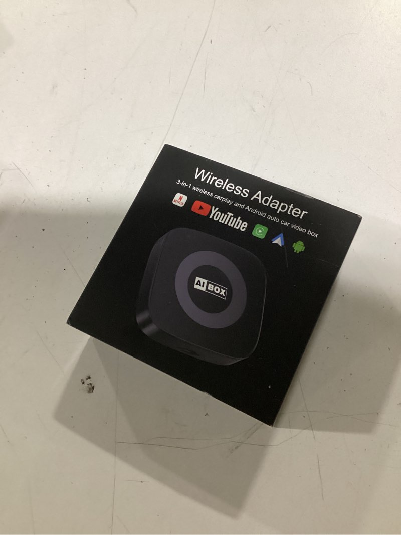 Condition photo showing New/Like New for 2-in-1 Wireless Apple CarPlay&Android Auto Adapter 2026, Magic AI Box Streaming Dongle Support Netflix/YouTube, Plug&Play, Car Play Wireless Adapter, Only Fit for Cars with Wired CarPlay/Android Auto