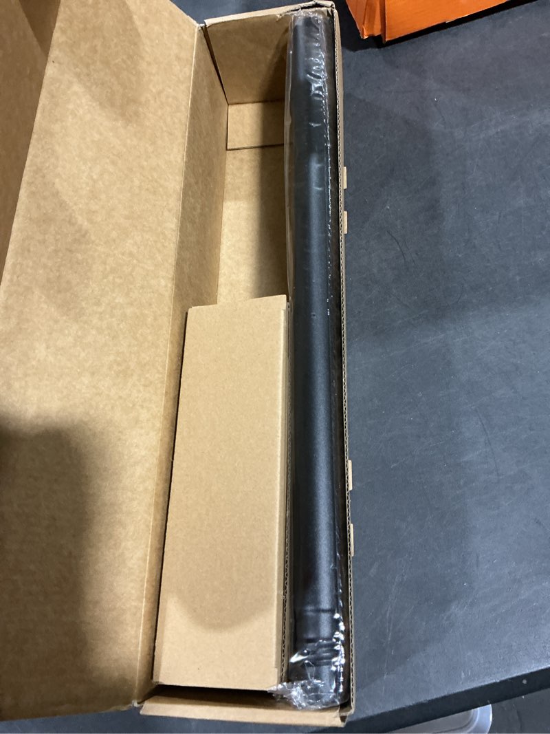 Condition photo showing New/Like New for Zeerobee Curtain Rods for Windows 32 to 48, 1 Inch Industrial Wrap Around Black Curtain Rod, Indoor/Outdoor Room Divider Adjustable Drapery Pole, 32"-48" 32" to 48" Black