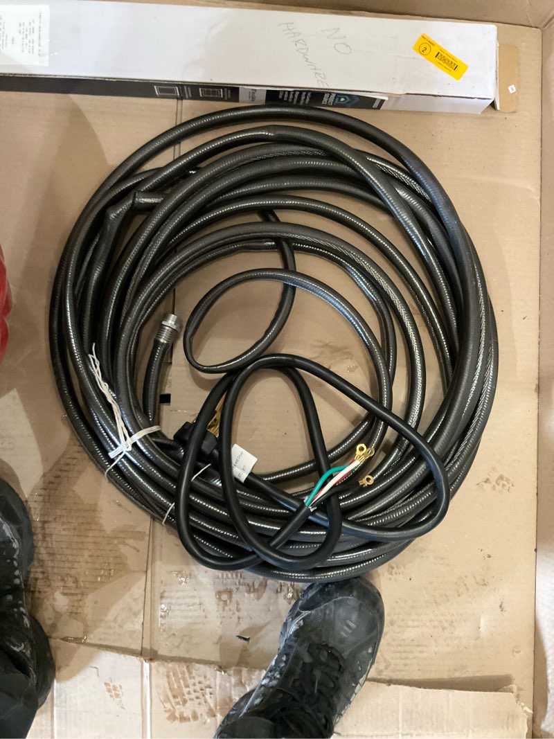 Condition photo showing As Is for utilitech dryer cord 6-ft 30 -amp 4 -prong black dryer appliance power cord