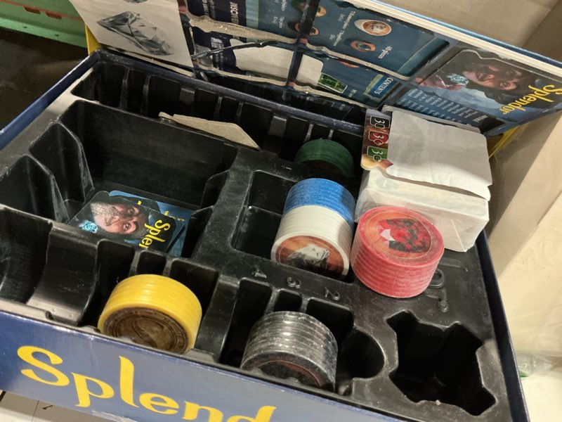Condition photo showing As Is for asmodee splendor board game - master the art of wealth and prestige! - engaging gem mining strategy game for kids & adults, ages 10+, 2-4 players, 30 min playtime original