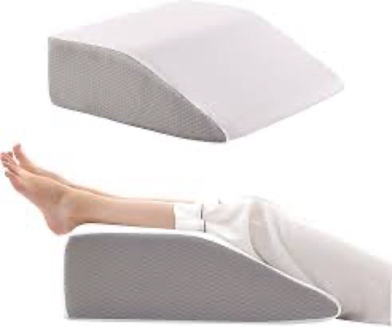 bedluxe leg elevation pillows, leg pillows for sleeping, cooling gel memory foam top, wedge pillow f