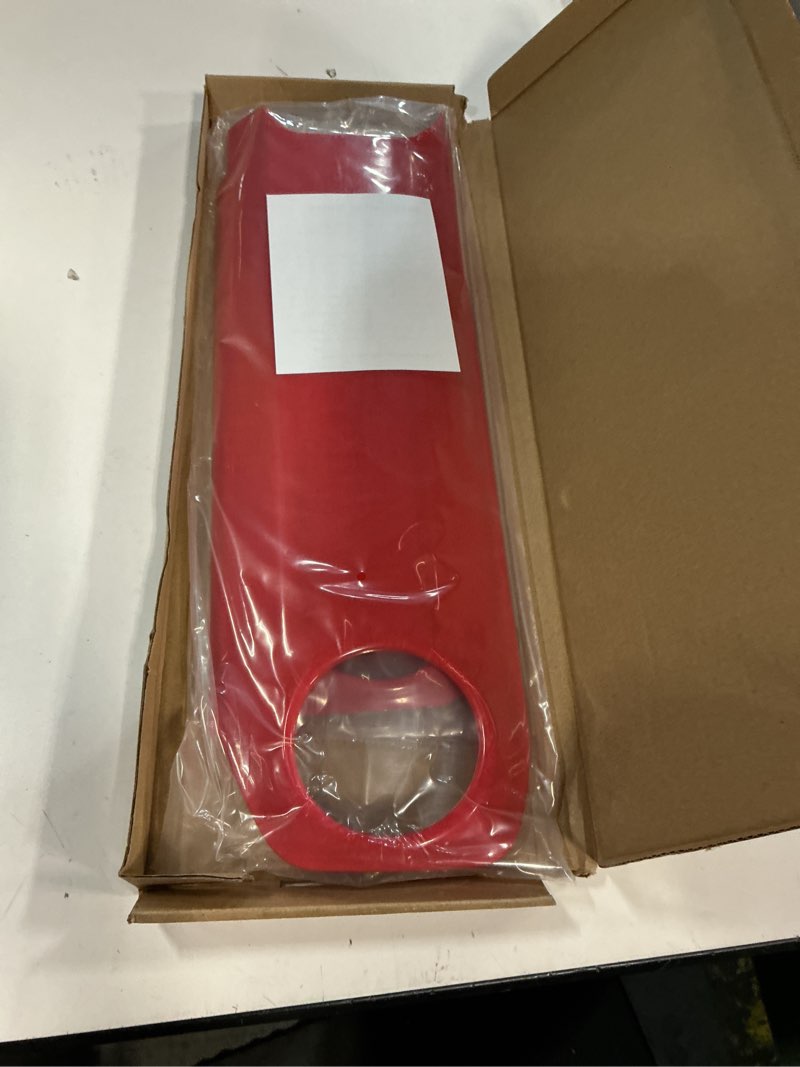 Condition photo showing Good Condition for jecar dashboard panel trim cover center console decoration kit interior accessories compatible with jeep wrangler 2024 jl jlu & gladiator jt truck, red carbon fiber finish