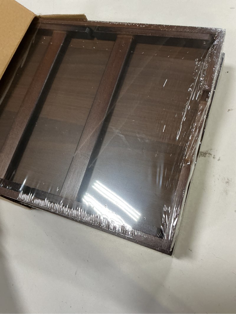 Condition photo showing Good Condition for Artmalle Bed Tray Table Folding Legs with Handles Groove Breakfast Food Tray for Sofa, Bed, Eating, Drawing, Platters Serving Lap Desk Snack Tray (Brown Medium) 11.8" x 15.7" x 1.6" Brown