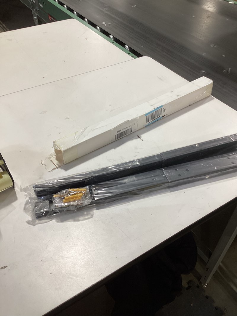 Condition photo showing New/Like New for Wallmaster 24inch Folding Shelf Brackets Garage Heavy Duty Steel Max Load 500lb Floating Wall Mounted Collapsible Shelf Bracket Space Saving (Pack of 2, No Board) 2 Pack