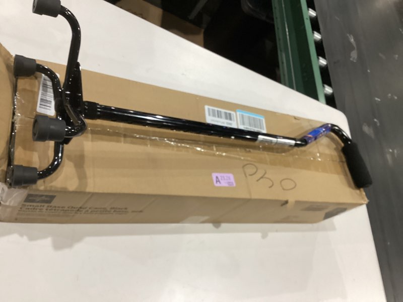 Condition photo showing Good Condition for medline aluminum quad cane with small base for balance, knee injuries, leg surgery recovery & mobility, portable, lightweight walking aid for seniors & adults