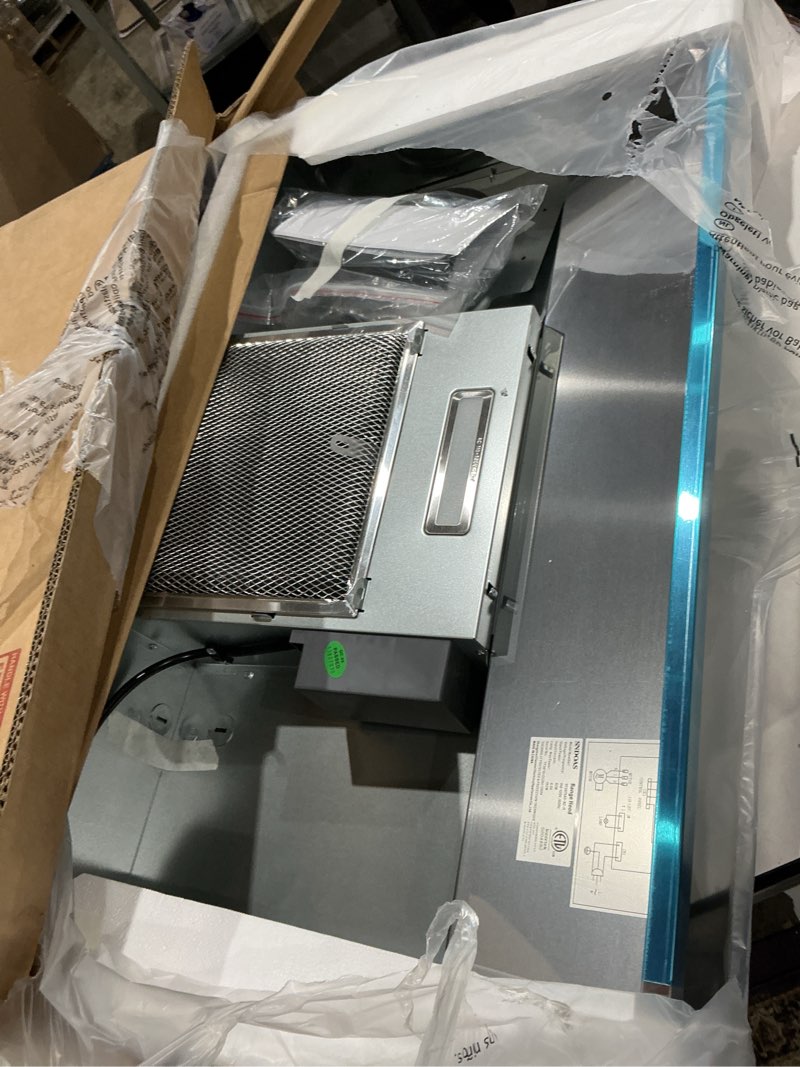 Condition photo showing Good Condition for sndoas 30 inch range hood ducted/ductless convertible stainless steel range hood under cabinet with rocker button control,vent hood with led light,2 speed exhaust fan,under cabinet hood,silver silver 30"