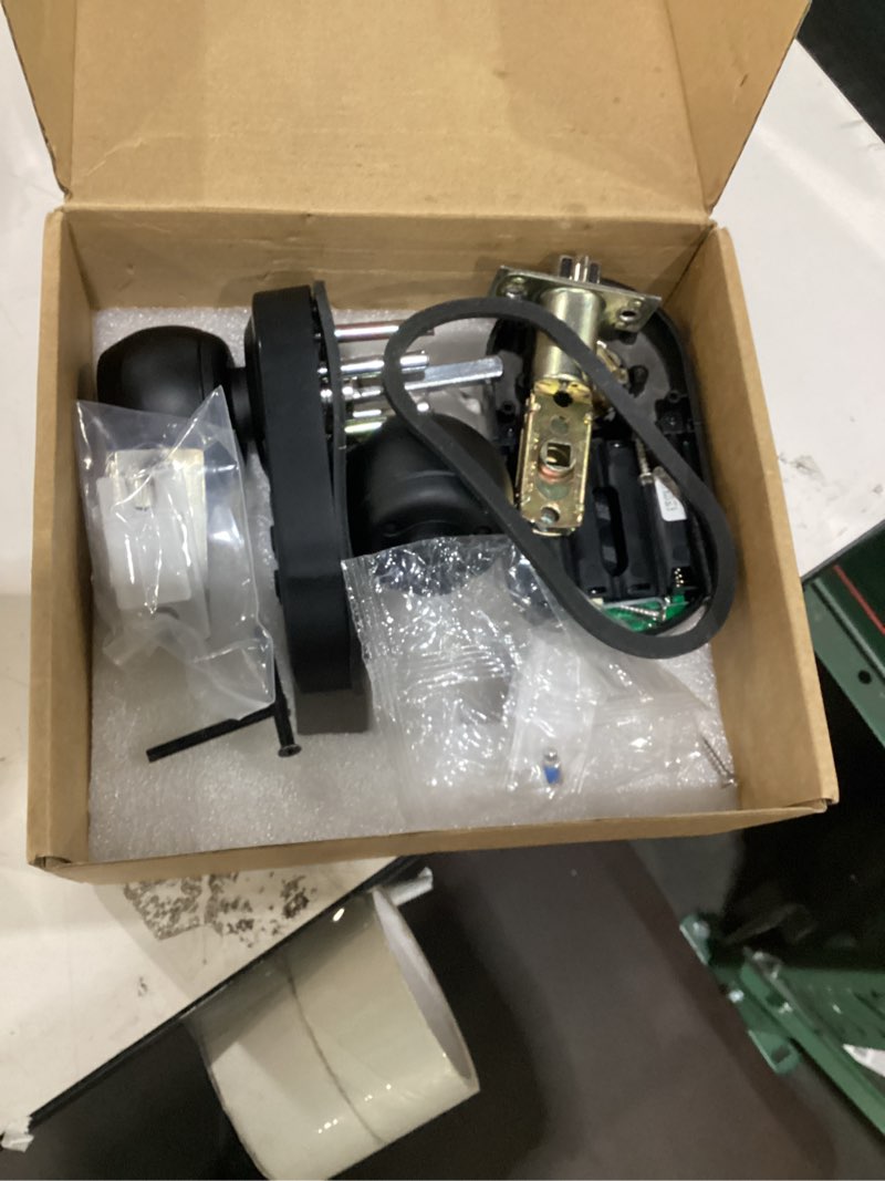 Condition photo showing As Is for Keypad Smart Door Knob Lock, Yamiry Keyless Entry Digital Lock with Handle, Electronic Code Knob for Front Door, Easy Installation