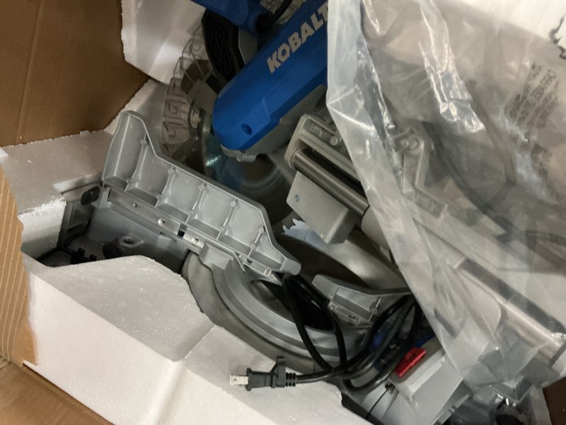 Condition photo showing Good Condition for kobalt compact 12-in 15-amp dual bevel sliding compound corded miter saw
