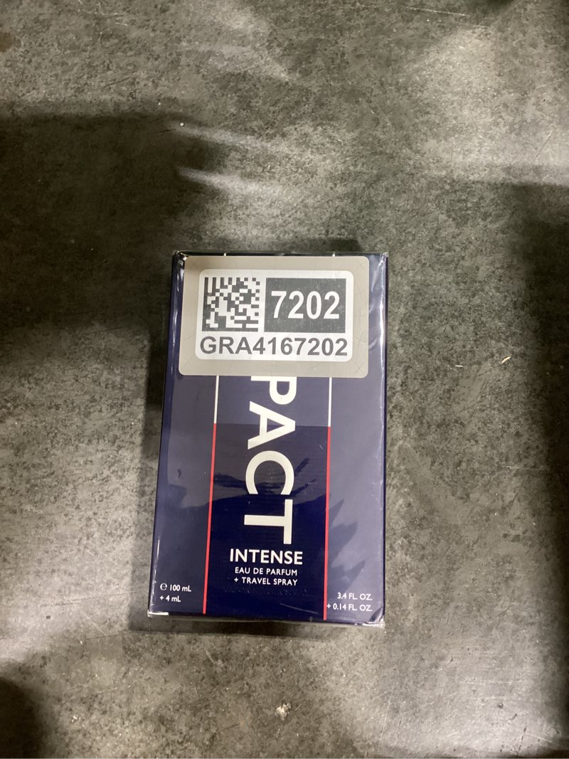 Condition photo showing New/Like New for tommy hilfiger impact intense eau de parfum, for men 3.4 fl oz (pack of 1)