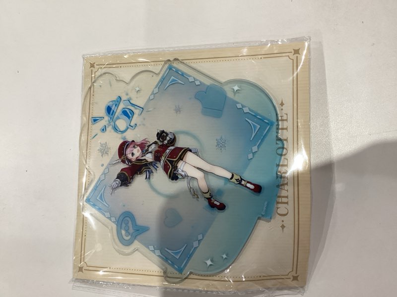 charlotte figure stand genshin impact characters acrylic ornaments game model collections peripheral