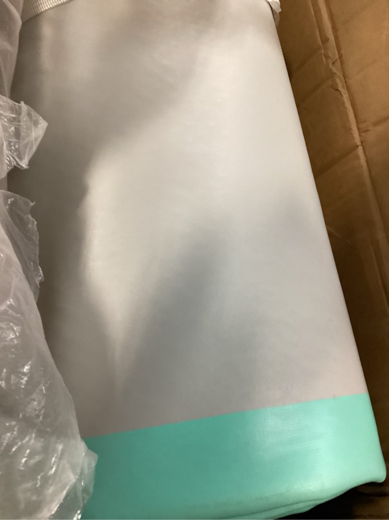 Condition photo showing Good Condition for inflatable gymnastics mat 10ft/13ft/16ft/20ft/ air tumbling track mats 4/8 inches thick for home use/training/cheerleading/yoga/water with pump 13ft*3.3ft*4inch(4m*1m*10cm) mint green