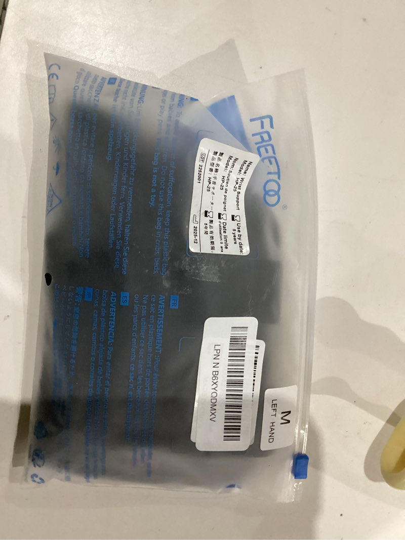 Condition photo showing As Is for freetoo wrist brace for carpal tunnel,[new upgrade-anatomically shaped] adjustable wrist support splint for men and women,hand brace for pain relief, tendinitis,arthritis,left hand,medium,black-rose red left hand (black-rose red) medium