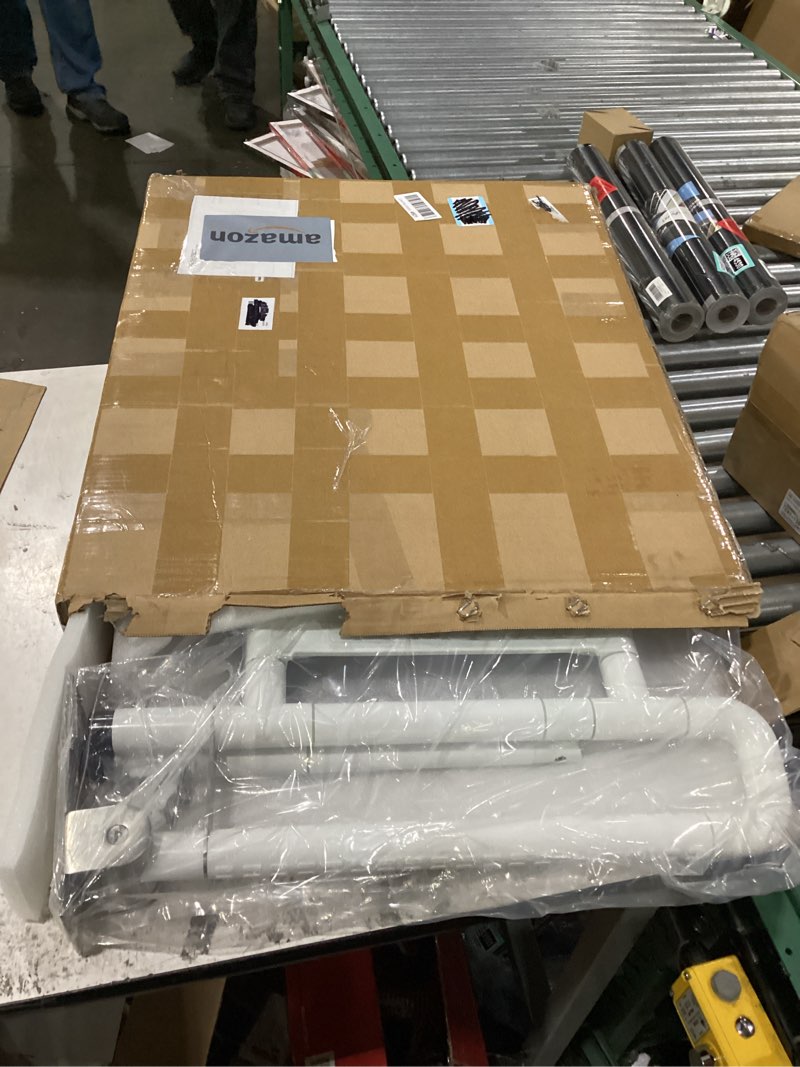 Condition photo showing New/Like New for newtry 21” folding shower seat wall mounted(fixed height), 660lb fold down shower seat (requires drilling), foldable shower chair for home care, for bathroom inside shower