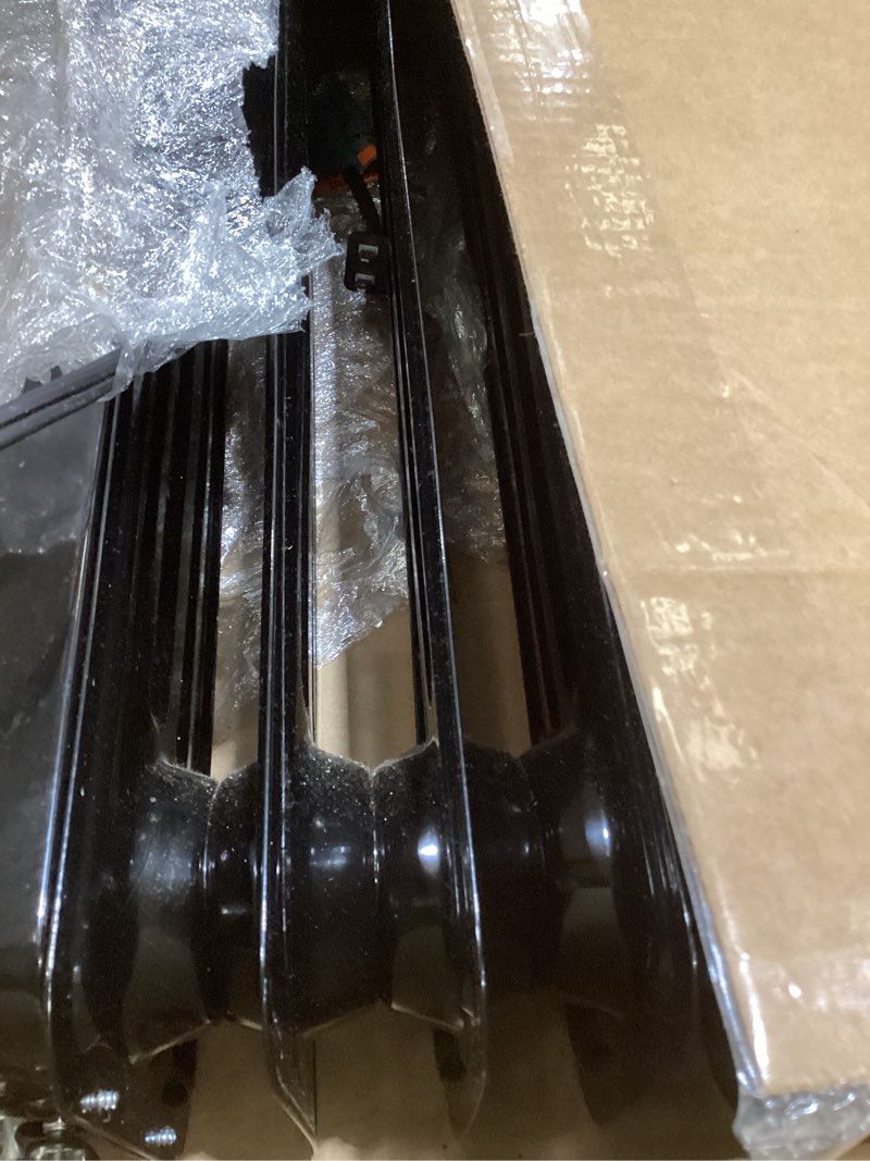 Condition photo showing As Is for Amazon Basics Portable Oil Radiator Heater for Indoor Use, 3 Heat Settings, Over-Heat Protection, ETL-certified Safety, 7 Oil-Filled Steel Fins, 1500W, 11"D x 14.8"W x 25.2"H, Black