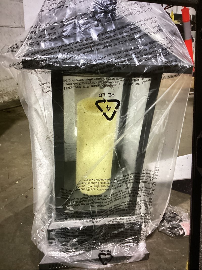 Condition photo showing Good Condition for 1,500-watt electric lantern infrared quartz space heater with remote control in bronze