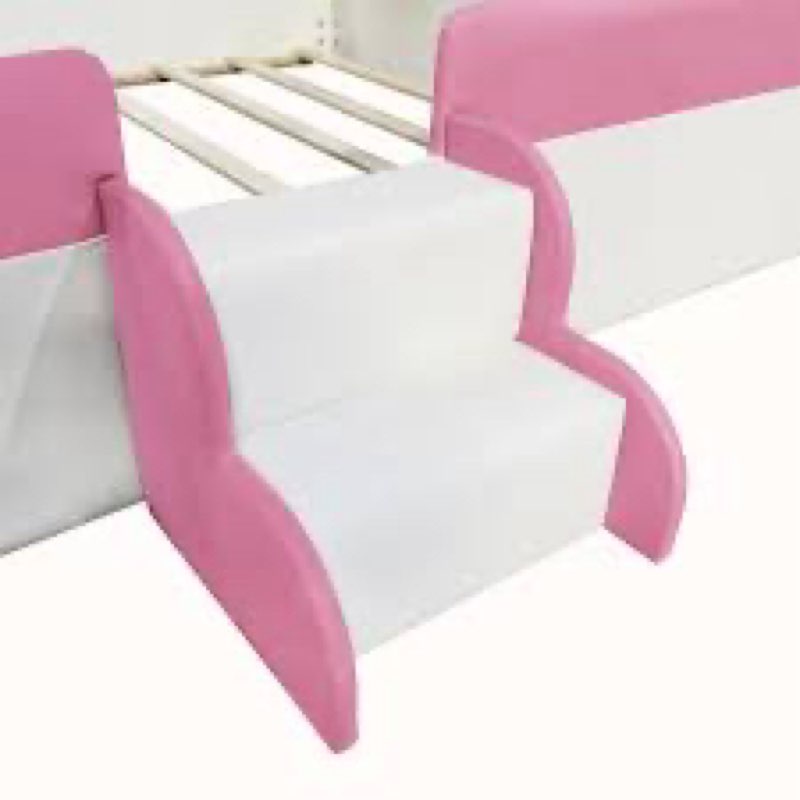 (incomplete missing box1) floor upholstered bed with stairs