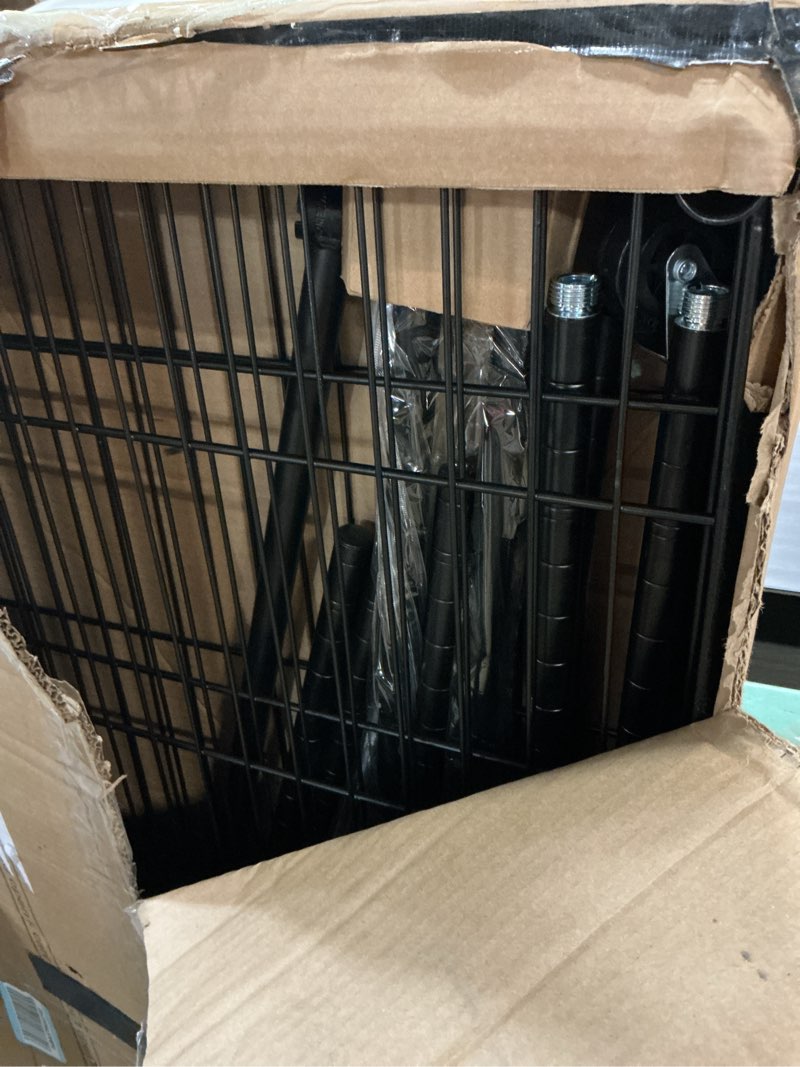 Condition photo showing Good Condition for p5 rolling clothes rack heavy duty, clothing racks for hanging clothes, metal garment rack with wheels, 3-tier portable closet rack 39.4'' w × 20.5'' d × 80.5'' h, max load 650 lbs, black black p5