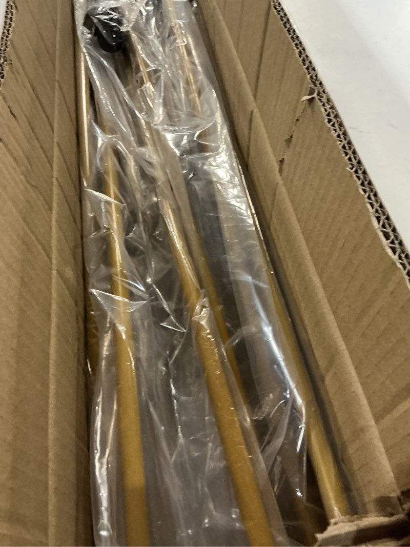 Condition photo showing New/Like New for osring 34 inch hairpin table legs with 1/2" dia 3-rods, heavy duty metal hairpin furniture leg for coffee table and patio bench, gold furniture feet with floor protectors for home diy project, 4 pack