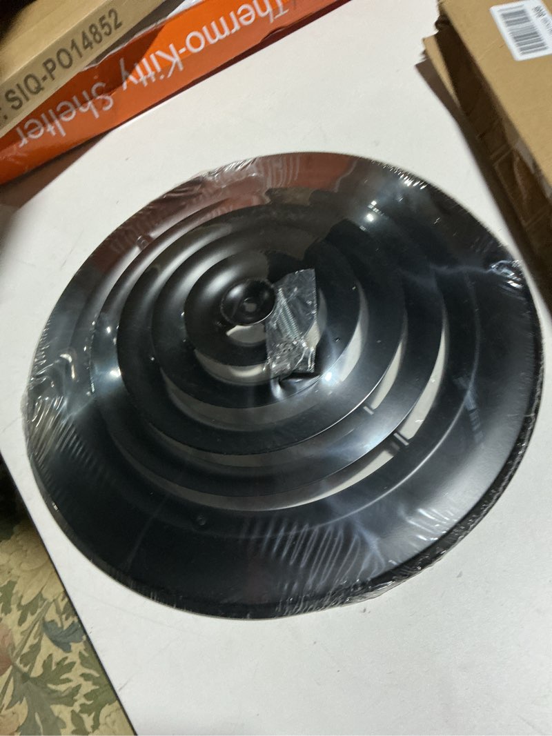 Condition photo showing Good Condition for 10" Round Ceiling Diffuser - Easy Air Flow - HVAC Duct [Black]