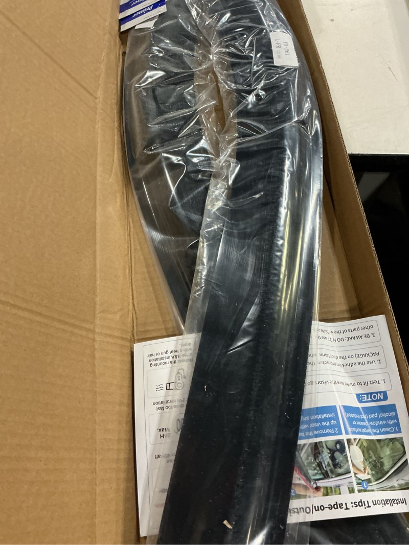 Condition photo showing New/Like New for window visors rain guards shield for ford transit 2014-2025, out-channel window vent wind deflectors visors shades for 14-25 transit 2014-2025 ford transit