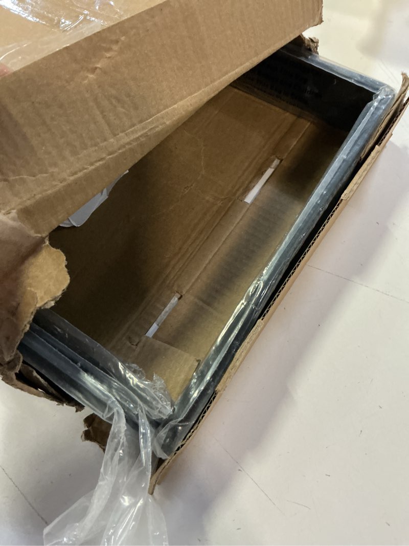 Condition photo showing Good Condition for 12 inch shelf bracket heavy duty l shelf bracket 12 x 8 inch metal shelf bracket with hardware, black, 4 pack