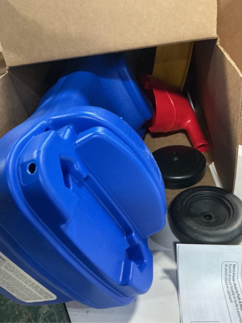 Condition photo showing Good Condition for Little Tikes Push and Ride Racer – (Amazon Exclusive), 22"L x 10"W x 17"H with screws