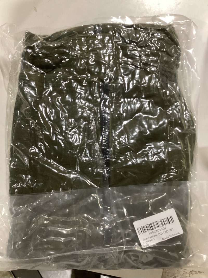 Condition photo showing New/Like New for CupoJito Mens Tactical Jacket Hoodie Winter Warm Military Sport Long Sleeve Fleece Coats Green L
