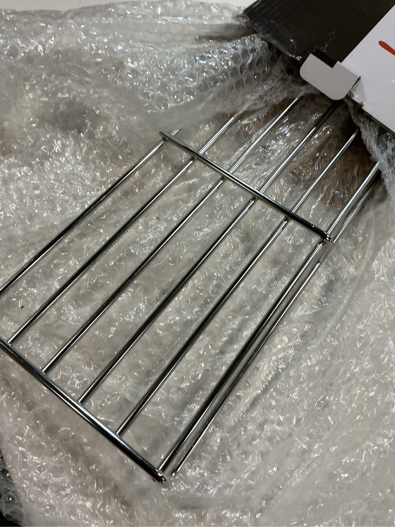Condition photo showing Good Condition for qulimetal 66045 grill warming rack for weber gs4 genesis ii e-410, ii s-410, ii se-410 grills, grill parts for weber genesis ii 400 series, sus304 stainless steel warming rack for genesis 66045 32.7 inch 304 stainless steel