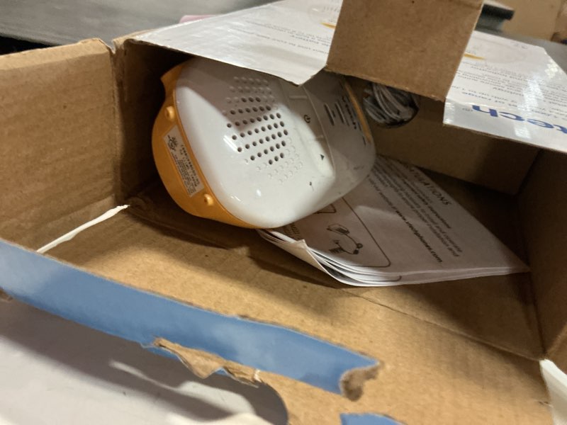 Condition photo showing As Is for vtech upgraded audio baby monitor with rechargeable battery, long range, and crystal-clear sound monitor with one parent unit