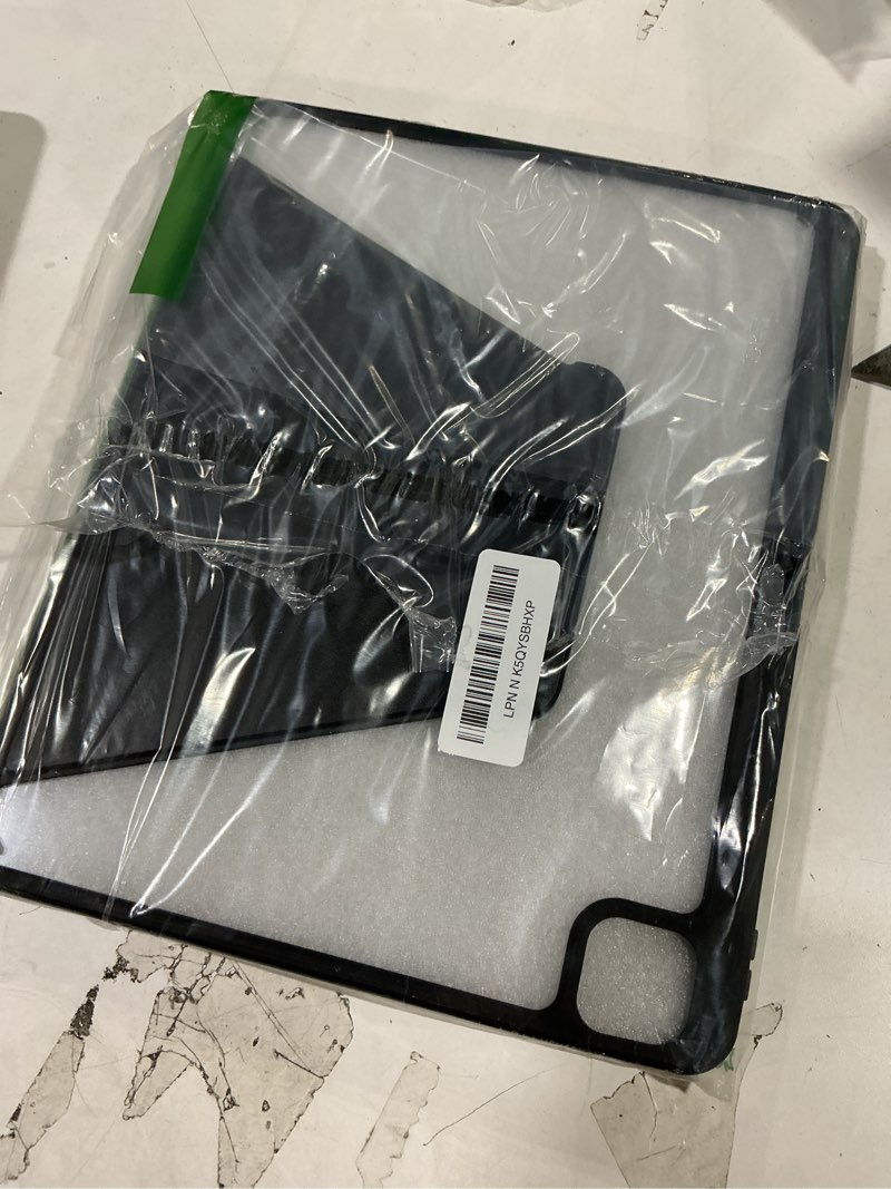 Condition photo showing New/Like New for JETech Rotating Case for iPad Pro 12.9-Inch (2022/2021/2020/2018) with Pencil Holder, 360 Degree Rotation Protective Stand Cover Clear Back, Auto Wake/Sleep (Black)