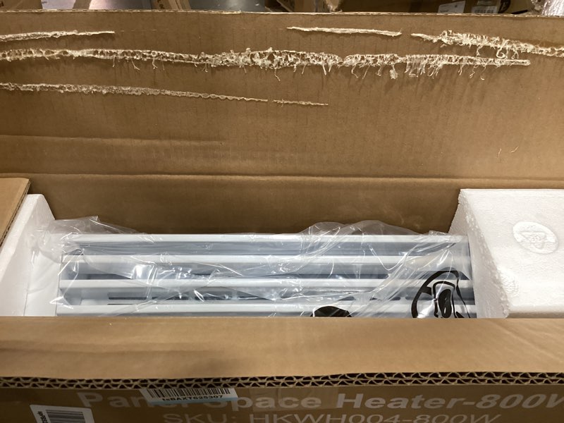 Condition photo showing Good Condition for 800W Plug-in Convection Electric Panel Wall Heaters for Indoor Use, Quiet Fan-Less Design, Freestanding/Wall Mount Space Heater with Adjustable Thermostat, 24H Timer, Digital Display(White)