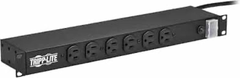Tripp Lite 14 Outlet Network-Grade Rackmount PDU  15A Surge Protected Power Strip  15ft Cord with 5-15P  (DRS-1215)