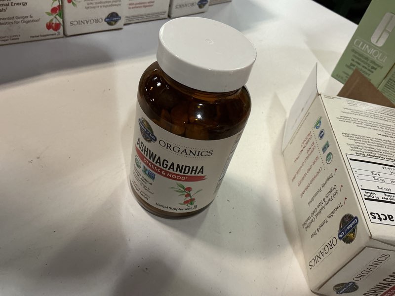 Condition photo showing New/Like New for Bb 03/26 MyKind Organics  Ashwagandha  Stress & Mood  60 Vegan Tablets  Garden of Life